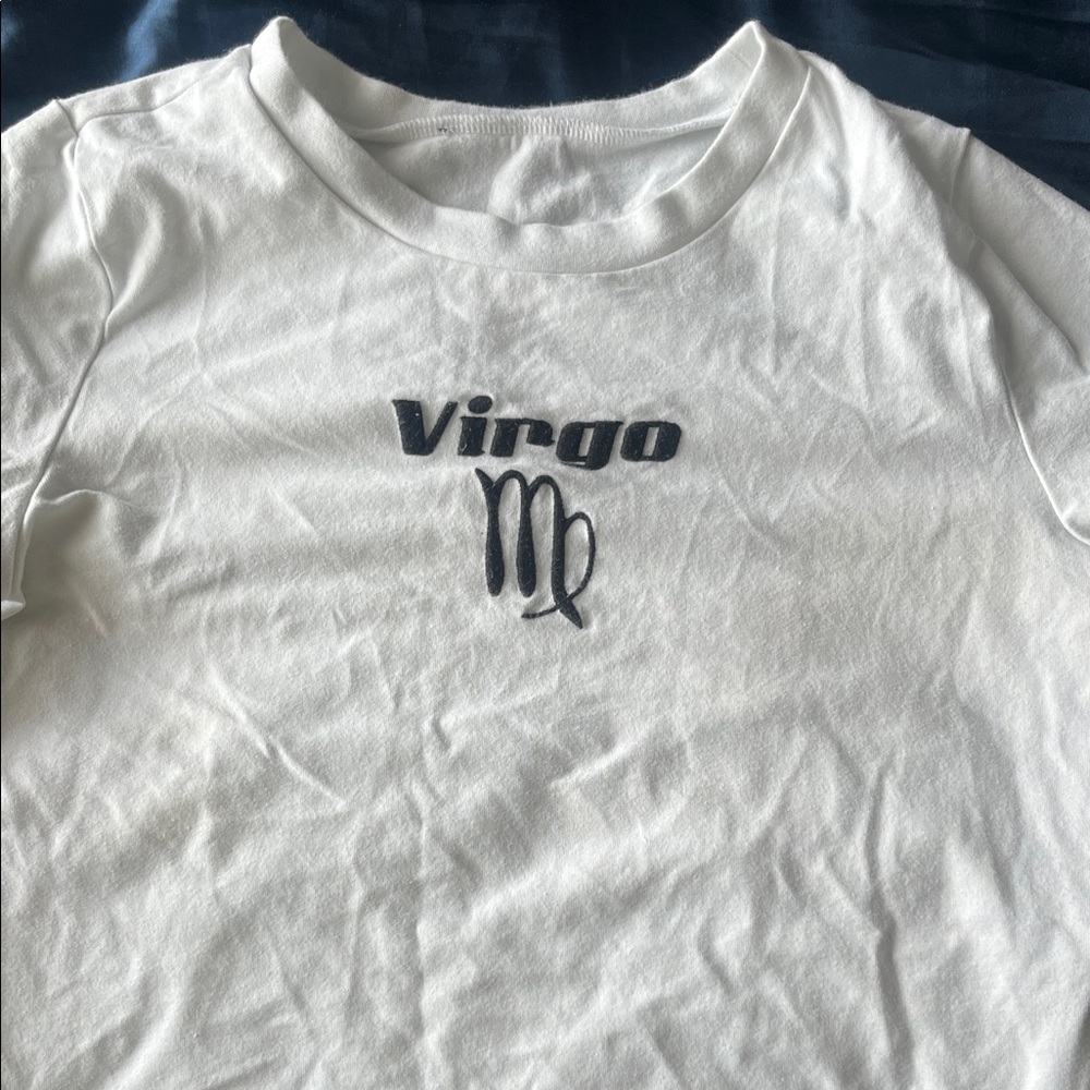 White Virgo Graphic Tee